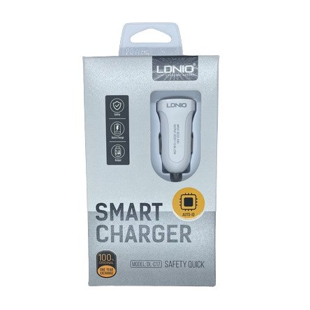 LDNIO LED Display 2 USB C2 Car Charger