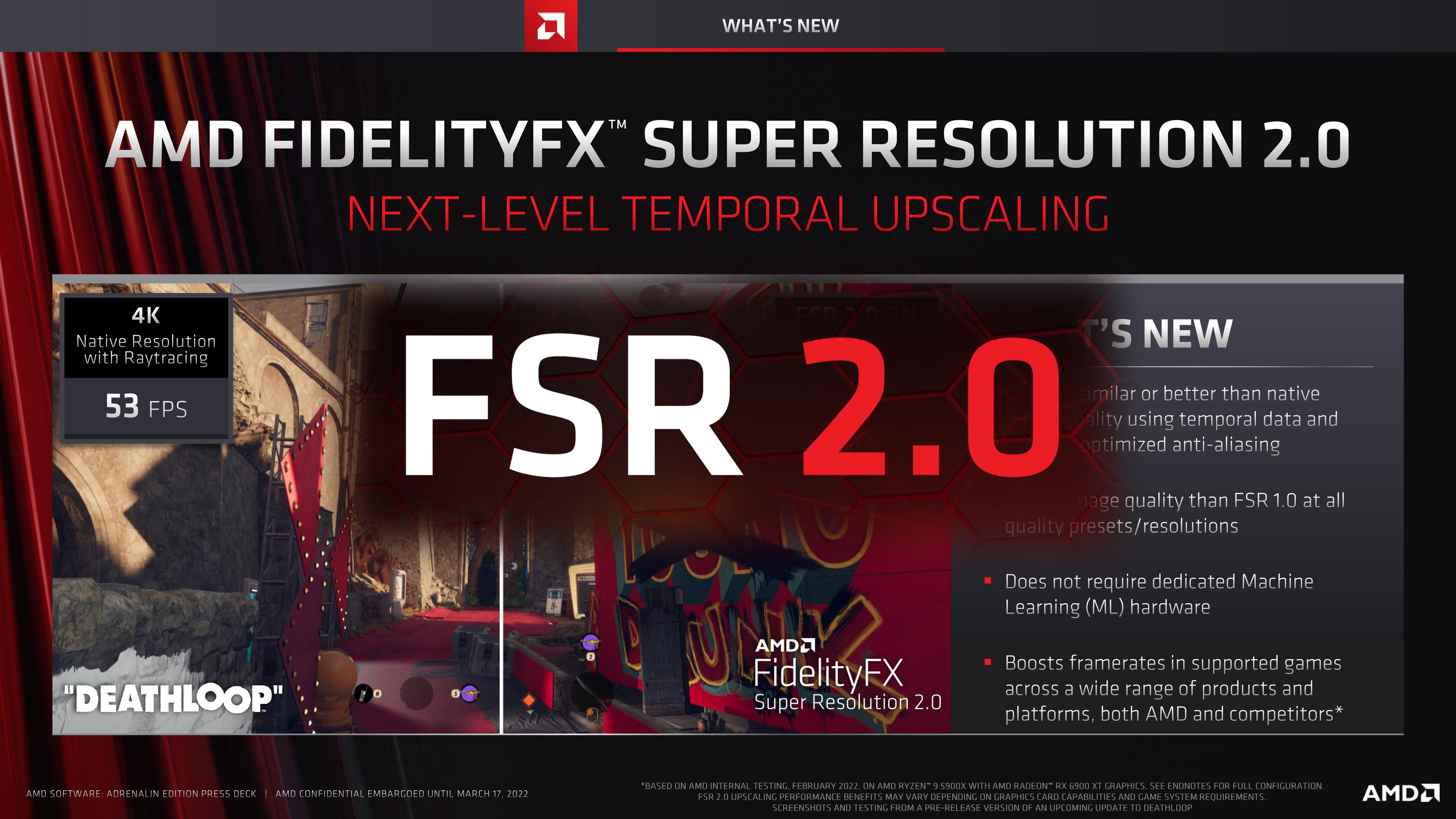 AMD FSR 2.0 texnologiyası